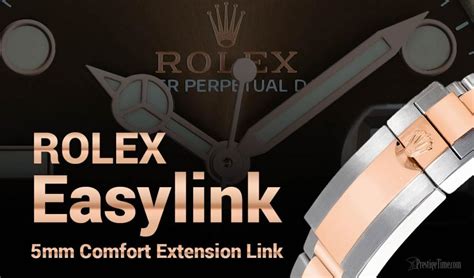 rolex oyster perpetual easylink comfort extension|How To Use: Rolex Easylink 5mm Comfort Extension Link.